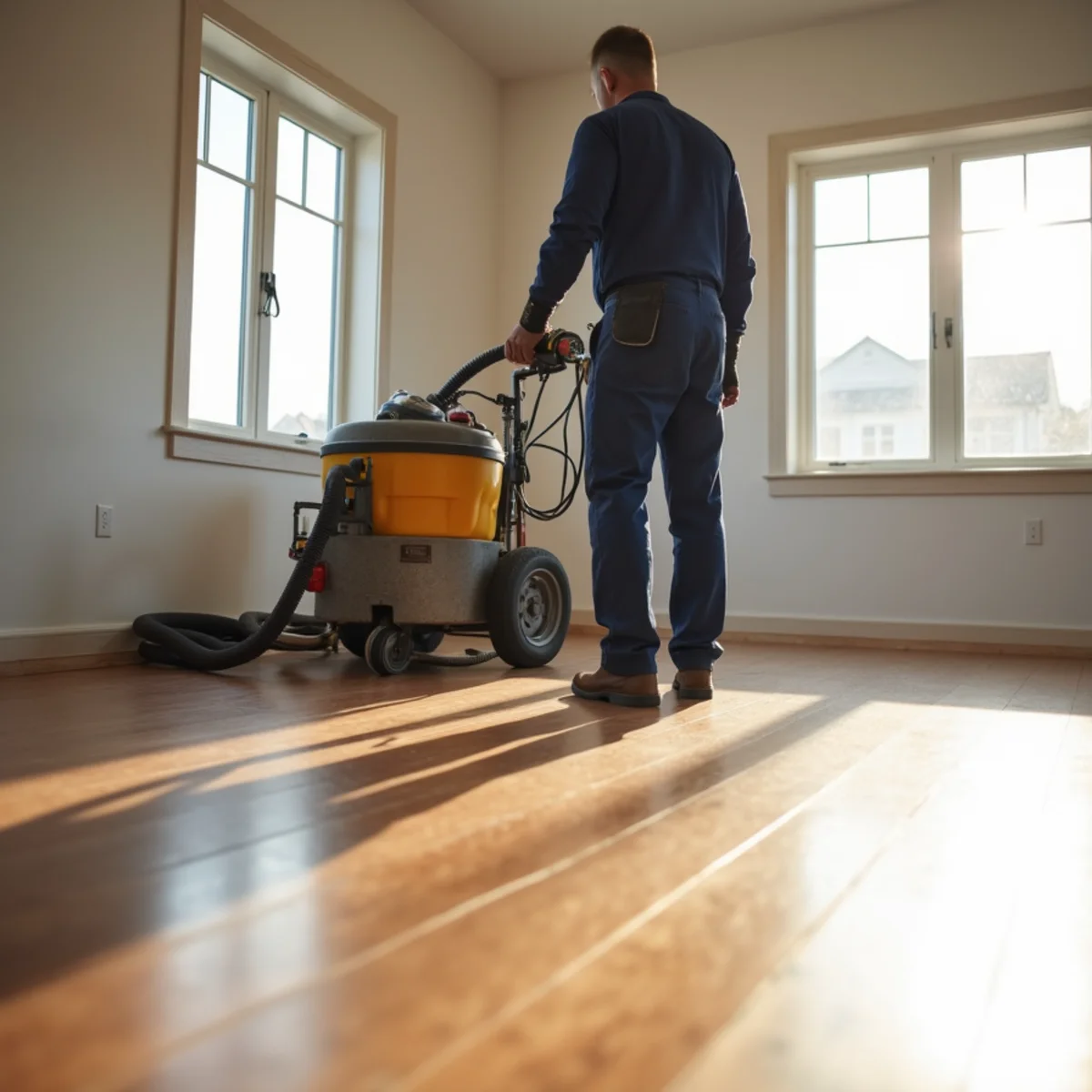 Hardwood floor refinishing and dustless sanding in Sterling Heights Michigan